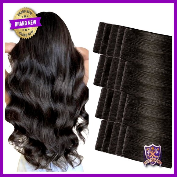 Human Hair Tape-In Extensions 20PCS 40g Seamless Hand-Tied Invisible Pro Quality main image 6